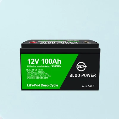 Bloopower-batería de iones de litio de ciclo profundo, luz Solar de 12 V, LiFePO4, para coche eléctrico, turismo, trabajo aéreo, respaldo de vehículo